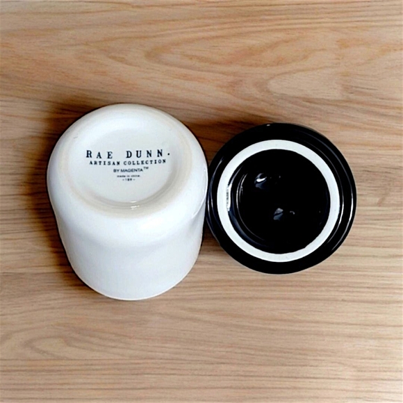 🆑️ CLEARANCE Rae Dunn Black and White Bobby Pins Holder - Picture 5 of 5